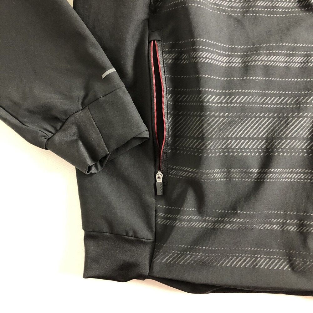 Russell Athletic Men Black Full Zip Track Jacket Size Large Gym Running Train - Picture 4 of 5